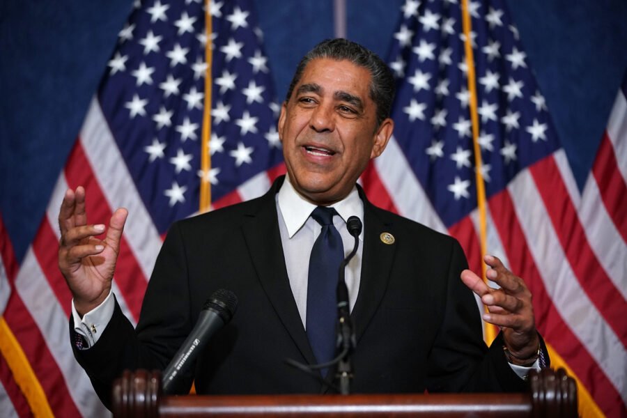 WASHINGTON, DC - OCTOBER 25:  Rep. Adriano Espaillat (R-NY) speaks during a news conference with fellow Democrats, 'Dreamers' and university presidents and chancellors to call for passage of the Dream Act at the U.S. Capitol October 25, 2017 in Washington, DC. President Donald Trump said he will end the Deferred Action for Childhood Arrivals program (DACA) and has asked Congress to find a solution for the status of the beneficiaries of the program, called 'Dreamers.'  (Photo by Chip Somodevilla/Getty Images)